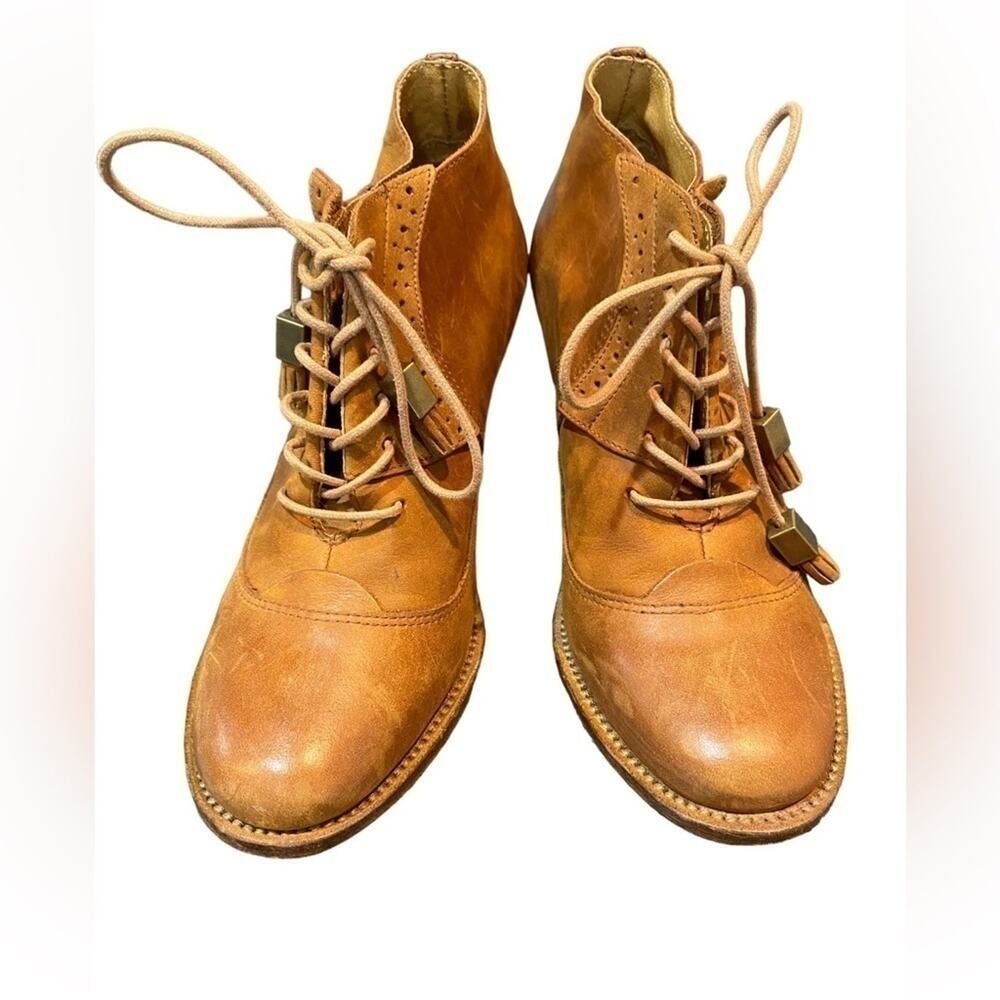J Shoes Sidesaddle Leather Shoes l Brown Oxford Women’s Shoes Size 6